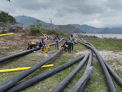 Butt welding machine for PE pipes provided to customers in Honduras